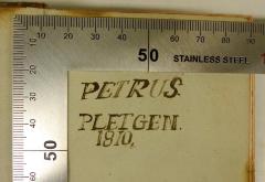 Petrus. Pletgen. 1810.