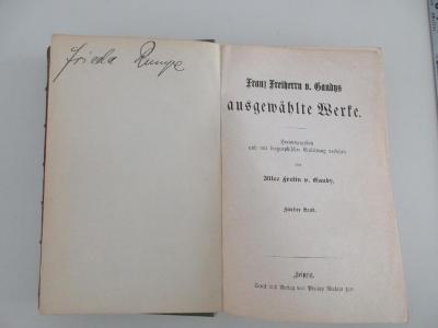 88/2021/20458-2 : Franz Freiherr von Gaudys ausgewälte Werke (1901)