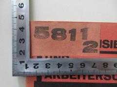 - (Archiv des Einheitsverbandes der Eisenbahner Deutschlands;Unabhängige Gewerkschafts-Organisation Groß-Berlin (UGO)), Etikett: Signatur; '5811 2'. 