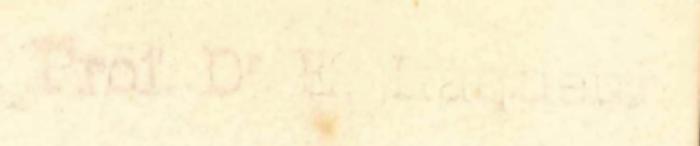 -, Stempel: ; 'Prof. Dr. E. Laqueur
'