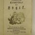Rara M 310 : Siegmunds von Storchenau der Weltweisheit und Gottesgelehrtheit Doctors an der Universität zu Wien Grundsätze der Logik (1775)