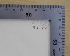 - (Schweizer Arbeiterschule), Von Hand: Name, Datum; 'SABZ.
09.03'. 