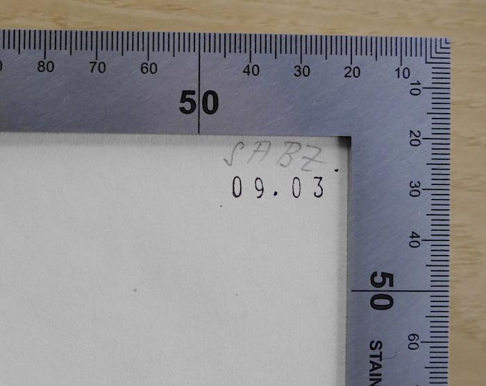 MC 8000 M266 P9+2 : Zur Psychologie des Sozialismus (1926);- (Schweizer Arbeiterschule), Von Hand: Name, Datum; 'SABZ.
09.03'. 