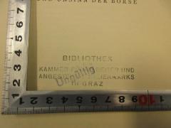 - (Bibliothek der Kammer für Arbeiter und Angestellte Steiermarks in Graz;Kammer für Arbeiter und Angestellte für Steiermark), Stempel: Name, Ortsangabe; 'Bibliothek der Kammer für Arbeiter und Angestellte Steiermarks in Graz'.  (Prototyp)