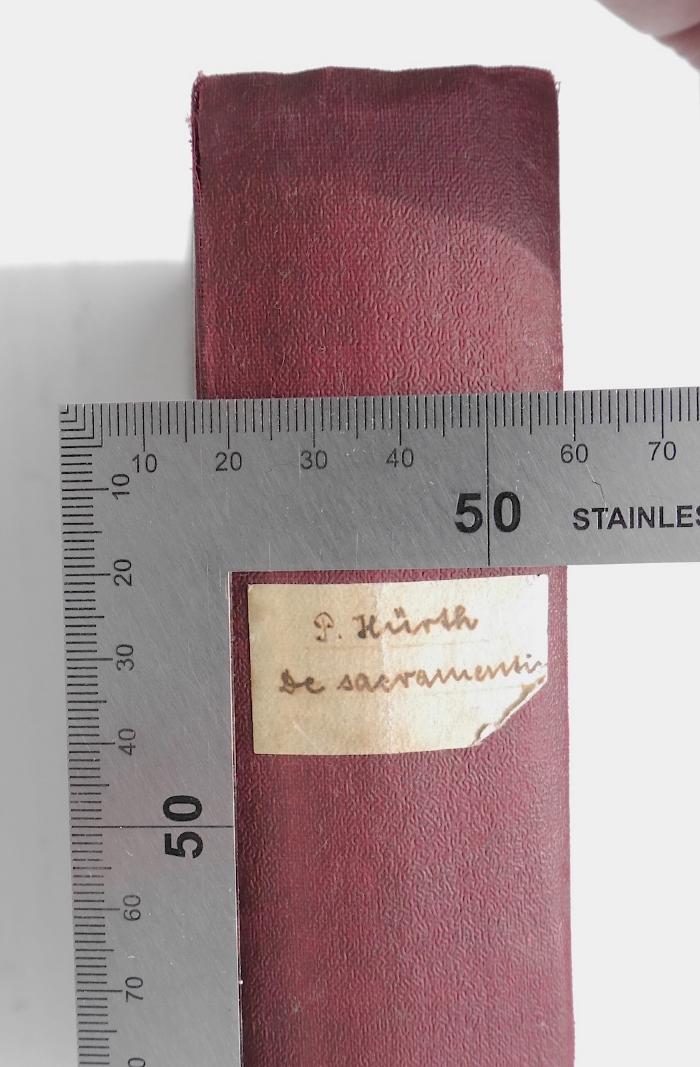 P. Hürth De sacramentis