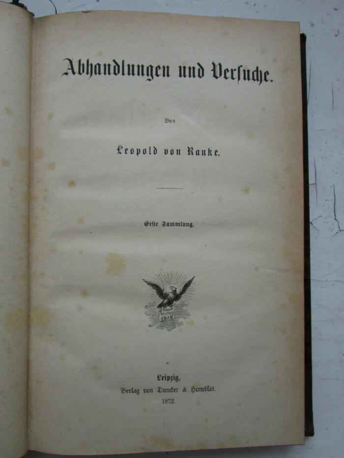 I 283:24  4.Ex.: Abhandlungen und Versuche (1872)