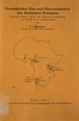 551-Kli : Geologischer Bau und Mineralschätze der deutschen Kolonien (1938)