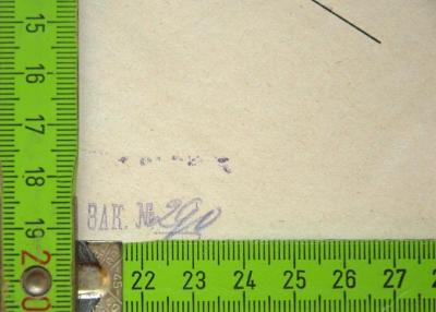 Stempel - S. IV mit Maße