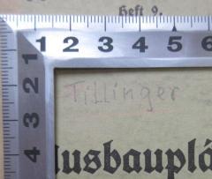 - (Tillinger, Tadeusz), Von Hand: Notiz, Name, Autor; 'Tillinger'. 