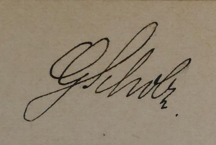 - (Scholz, G. ), Von Hand: Exlibris, Name; 'G Scholz.'. 