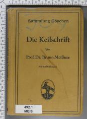 492.1 MEIS : Die Keilschrift (1913)