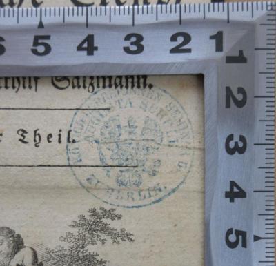 - (Königl. Lehrerinnen-Seminar und Augusta Schule zu Berlin), Stempel: Wappen, Name, Ortsangabe; 'Königl. Lehrerinnen-Seminar und Augusta Schule zu Berlin'.  (Prototyp)