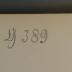 - (Landesrabbinerschule Franz Joseph in Budapest, Bibliothek), Von Hand: Signatur; 'Y 389'. 
