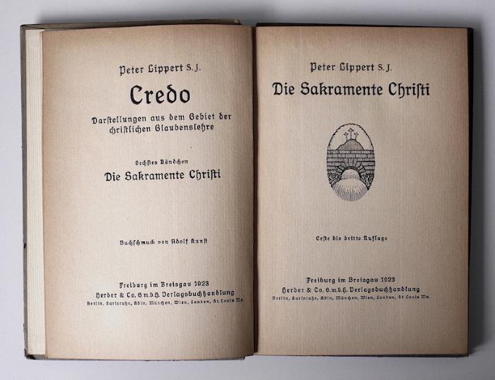 BM 7910 C912-6 : Credo. Darstellungen aus dem Gebiet der christlichen Glaubenslehre. Band 6 (1923)