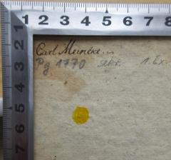 - (Meincke, Carl), Von Hand: Autogramm, Name; 'Carl Meincke. ~'. 