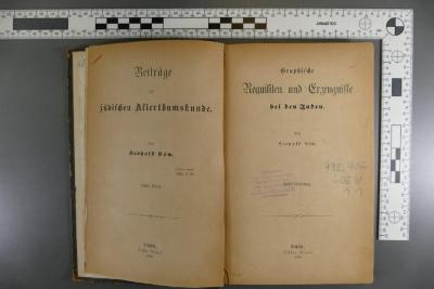 492.417 LOEW 1,1 : Graphische Requisiten und Erzeugnisse bei den Juden  (1870)