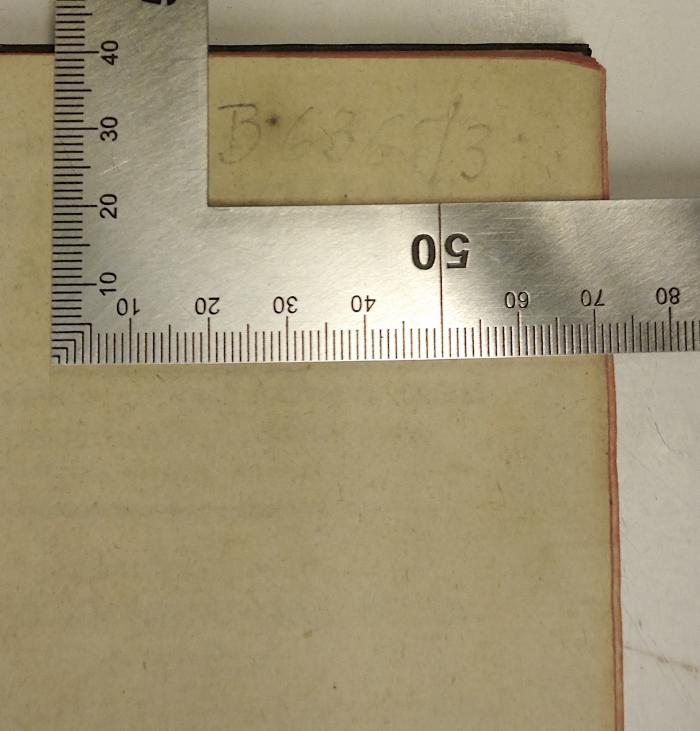 Rara M 147/Rara M 148 : Disquisitionum Philosophiae Kantianae Libri Duo. Libri I + II (1799);-, Von Hand: Signatur; 'B 6365/3'