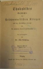 (ausgeschieden) : Thukydides' Geschichte des Peloponnesischen Krieges. 2, Buch 5 - 8 (1882)