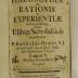 Rara M 433 : Elementa Philosophiae Ad Rationis Et Experientiae ductum conscripta, Atque Usibus Scholasticis accomodata. 5. Physica Particularis. Pars prior  (1760)