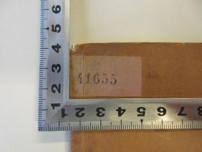 - (Bibliothek der Sozialdemokratischen Partei), Etikett: Nummer, Signatur; '41655'. 