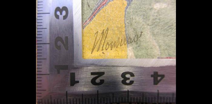 -, Von Hand: -; 'Monsieur'