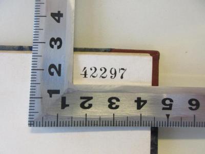 - (Bibliothek der Sozialdemokratischen Partei), Stempel: Signatur; '42297'. 