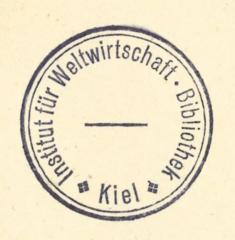 - (Institut für Weltwirtschaft. Bibliothek;Deutsche Zentralbibliothek für Wirtschaftswissenschaften Leibniz-Informationszentrum Wirtschaft), Stempel: ; 'Institut für Weltwirtschaft Bibliothek Kiel
'. 