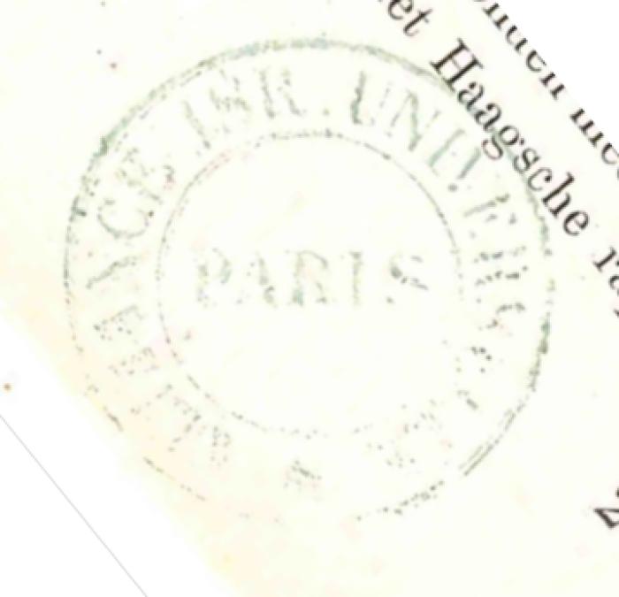 -, Stempel: ; 'Alliance Isr. Universelle Paris
'