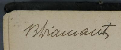 - (Diamant, B. ), Von Hand: Exlibris, Name; 'B Diamant [?]'. 