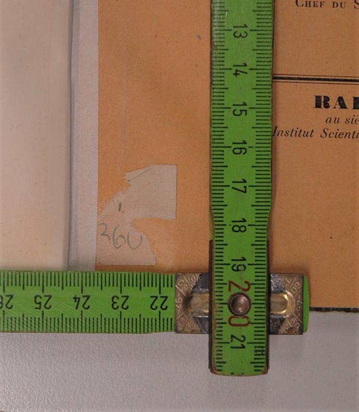 551.5-Rou : Mémoire annuel consacre à la physique du globe et à la météorologie au Maroc (1935);-, Ausriss: ; '...'
