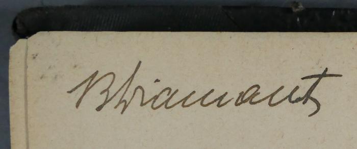 - (Diamant, B. ), Von Hand: Exlibris, Name; 'B Diamant [?]'. 