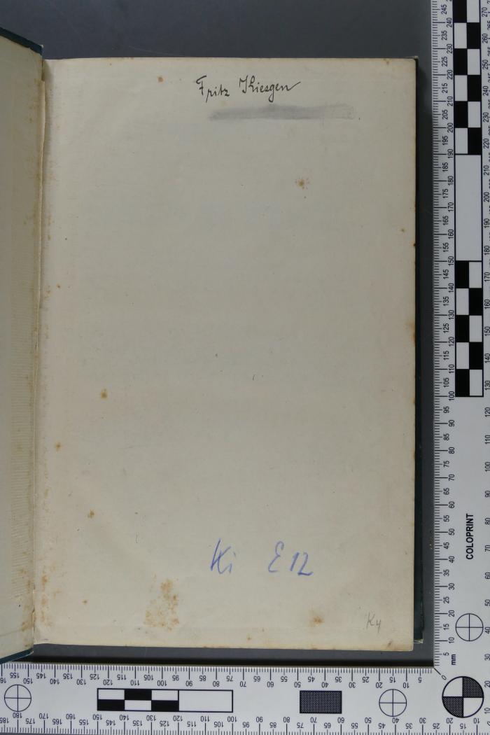 -, Von Hand: Signatur; 'Ki E12'