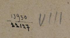 - (Jüdische Gemeinde zu Berlin), Von Hand: Inventar-/ Zugangsnummer; '13930 / 22127 
VIII'. 
