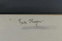 - (Kiesgen, Fritz), Von Hand: Name, Exlibris; 'Fritz Kiesgen'. 