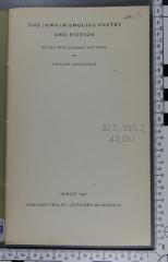820.935.2 ARON : The Jews in English poetry and fiction (1938)