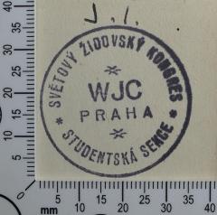 - (World Jewish Congress;Wold Jewish Congress Praha),  'Světový Židovsky Kongres
WJC Praha
Studentská Sekce'.  (Prototyp)