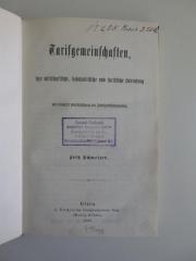 B 313 (ausgesondert) : Tarifgemeinschaften, ihre wirtschaftliche, sozialpolitische und juristische Bedeutung : mit besonderer Berücksichtigung des Arbeitgeberstandpunktes (1906)
