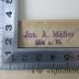 - (Malter, Josef A.), Stempel: Name, Ortsangabe; 'Jos. A. Malter
Cöln a. Rh.'.  (Prototyp)