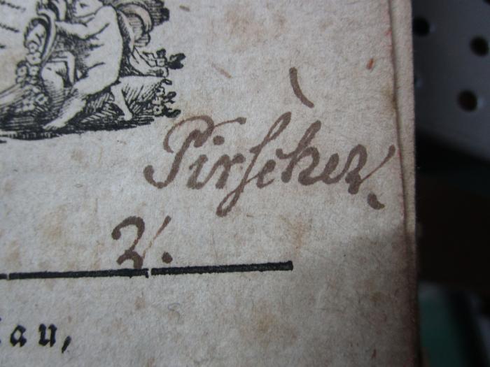 - (Tirßchew[?], W.[?]), Von Hand: Name, Autogramm; 'Tirßchew
W.'. 
