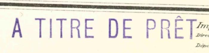 -, Stempel: ; 'A titre de prêt'