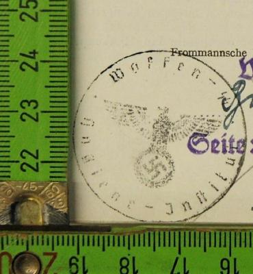 Stempel der Waffen SS - S. 420 mit Maße