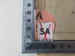 - (August-Bebel-Stiftung Bücherei;Sozialdemokratische Partei Deutschlands Informations-Büro Gross-Berlin;Malter, Josef A.), Etikett: Signatur; 'A 543'. 
