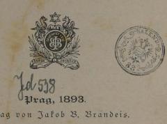 - (Signaturen Jd [+ Nr.]), Von Hand: Signatur; 'Jd 538'. 