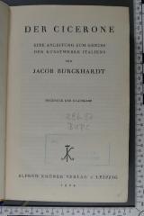 296.97 BURC : Der Cicerone : eine Anleitung zum Genuss der Kunstwerke Italiens (1924)