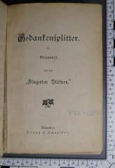 833.8 GEDA : Gedankensplitter. Gesammalt aus den "Fliegenden Blättern." ([1895])