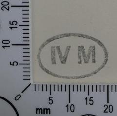 - (IV. Armeekorps in Magdeburg), Stempel: Zensurstempel; 'IV M'. 