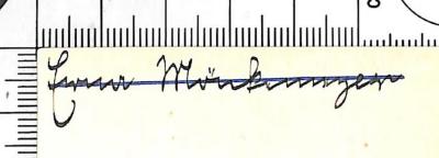- (Mönkemeyer[?], Erna), Von Hand: Name; 'Erna Mönkemeyer[?]'. 