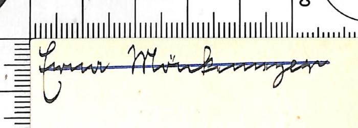 - (Mönkemeyer[?], Erna), Von Hand: Name; 'Erna Mönkemeyer[?]'. 