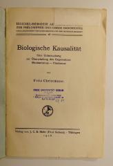 CC 6300 C555 : Biologische Kausalität (1928)