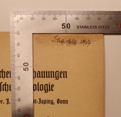 Schackla [?] 1927